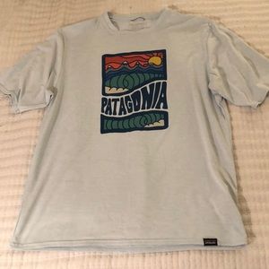 Patagonia t shirt light blue size S